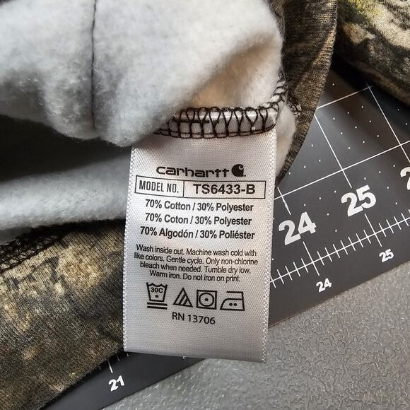 Carhartt Hoodie Youth Boys 4T Camouflage Mossy Oak Hunting Outdoors Hiking - Picture 8 of 14